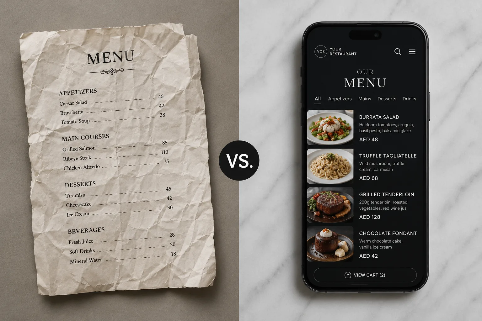 Best digital menu platform comparison UAE restaurant 2026